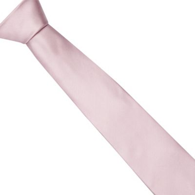 Thomas Nash Light pink textured silk tie- at Debenhams