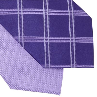 Pack of two purple ties                                                                                                         