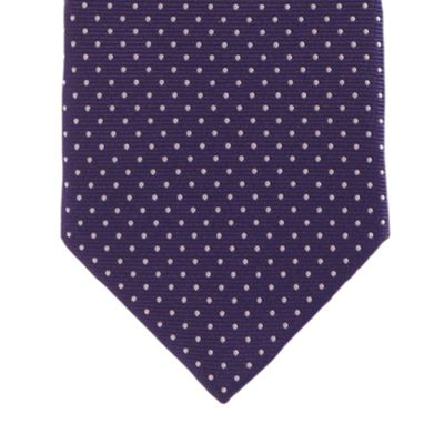 Purple polka dot tie                                                                                                            