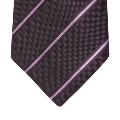 Purple sartorial stripe tie