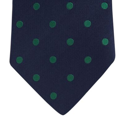Green simple spot tie