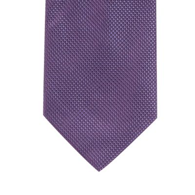 Purple mini diamond textured tie                                                                                                