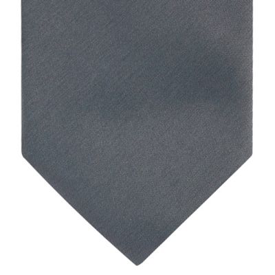 Grey slim  plain tie                                                                                                            