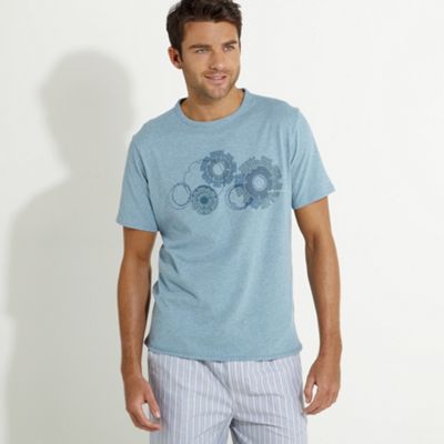 Rocha.John Rocha Blue circles design t-shirt