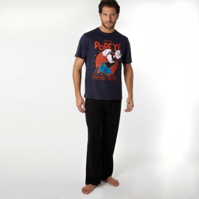 Navy Popeye t-shirt and trousers set