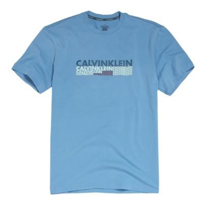 Calvin Klein Light blue logo crew neck t-shirt