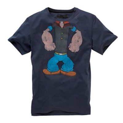 Blue headless Popeye t-shirt