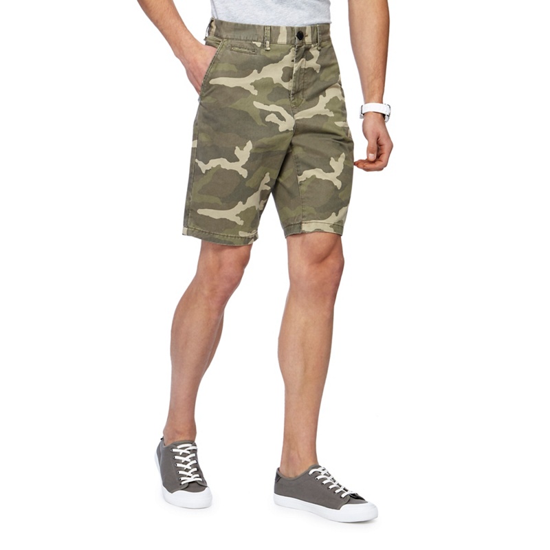 Red Herring - Big And Tall Khaki Camo Print Chino Shorts Review