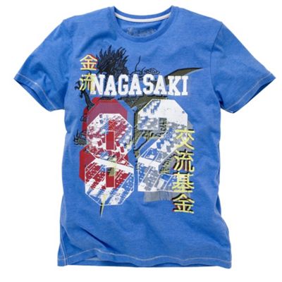 Bright blue Nagasaki 82 t-shirt