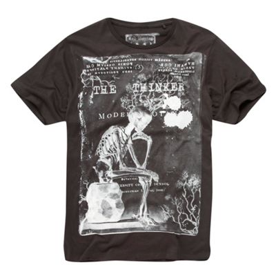 Near black skeleton t-shirt