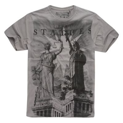 Red Herring Grey statue print t-shirt