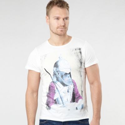 Off white Colonel monkey print t-shirt