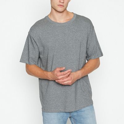 Light grey check long sleeved shirt