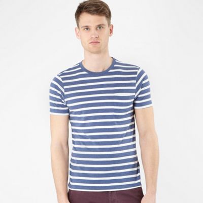 Blue marl stripe t-shirt