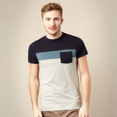 Red Herring Navy block stripe t-shirt