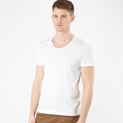 Off white round neck t-shirt