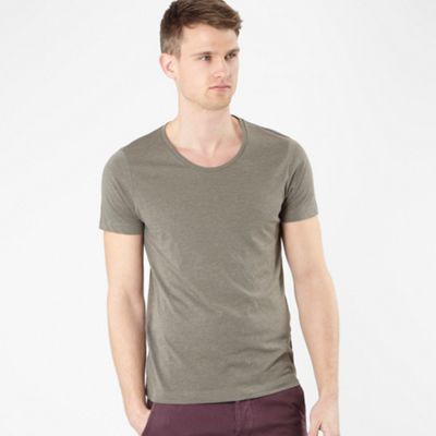 Plain khaki t-shirt