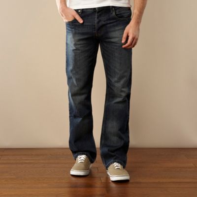 Blue bootcut jeans                                                                                                              