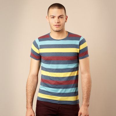 Red Herring Navy block striped t-shirt