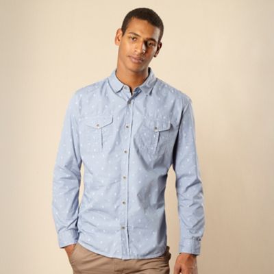 Blue navajo dot long sleeved shirt                                                                                              