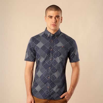 Navy Bandana print shirt                                                                                                        
