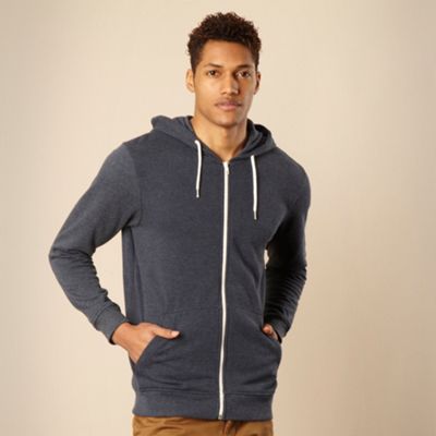 Navy zip through hoodie                                                                                                         