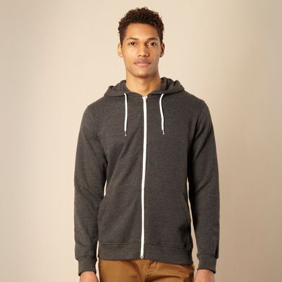 Dark grey zip through hoodie                                                                                                    