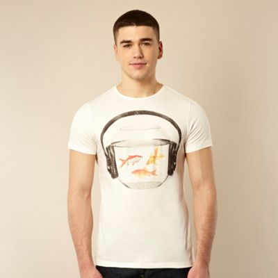 Off white fish bowl headphones t-shirt                                                                                          