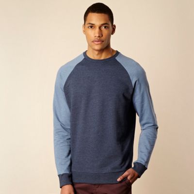 Navy raglan sleeve sweat top                                                                                                    