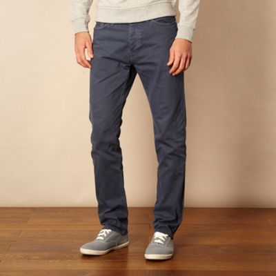 Big and tall navy blue straight leg jeans                                                                                       