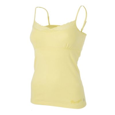 Yellow lace trim camisole