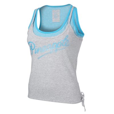 Pineapple Light grey 2-in-1 stripe vest