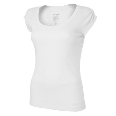 White v-neck t-shirt