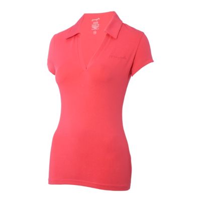 Coral notch neck support t-shirt