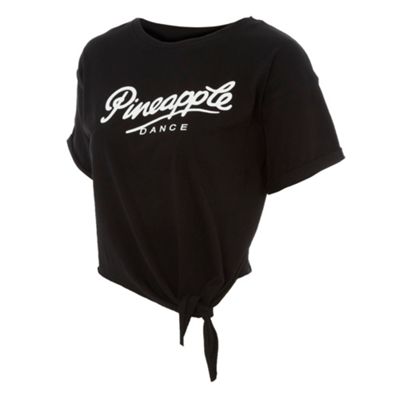 Black Classic Logo Crop Top