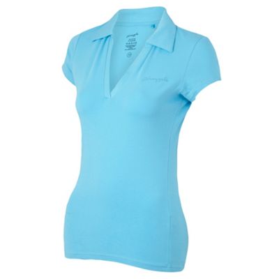 Bright blue collar support t-shirt