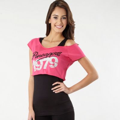 Pink Two In Crop Top