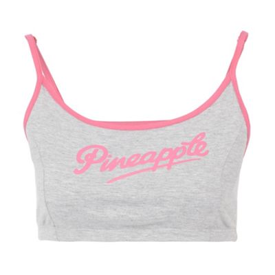 Grey Cropped Camisole Top