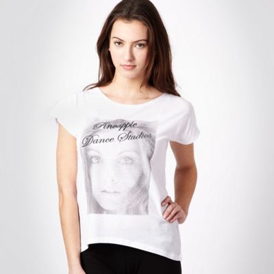 White photograph printed t-shirt