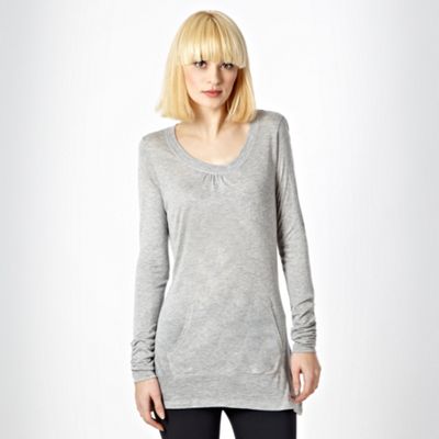 Pineapple grey open pocket top                                                                                                  