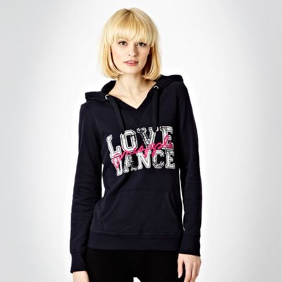 Pineapple navy logo hoodie                                                                                                      