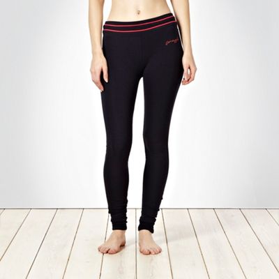 Pineapple navy striped waistband full length leggings                                                                           