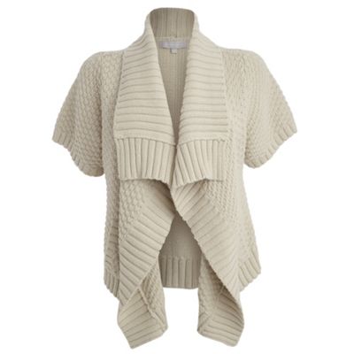 Drap style cotton cardigan