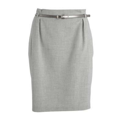 Red Herring Light grey paper bag skirt