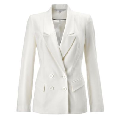 Red Herring Off white long line shoulder jacket