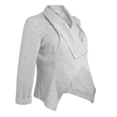 Red Herring Maternity Maternity grey open front boyfriend jacket