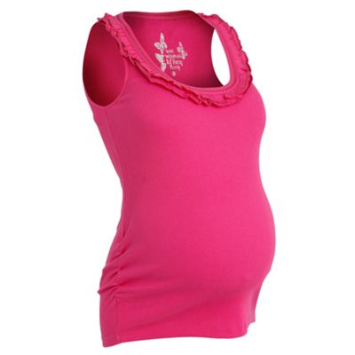 maternity hot pink top