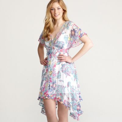 Multi coloured embellished dress