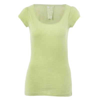 Green scoop neck t-shirt