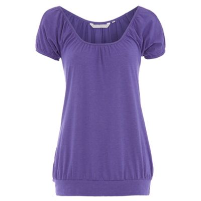 Purple Cold shoulder t-shirt